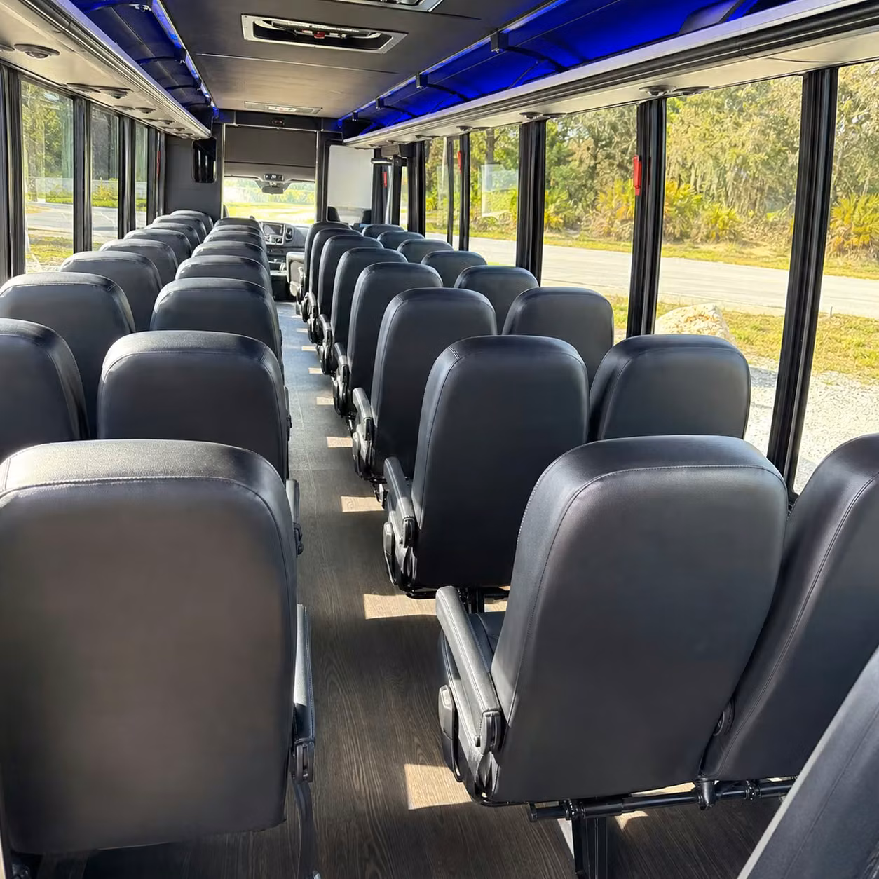 35 passenger minibus inside