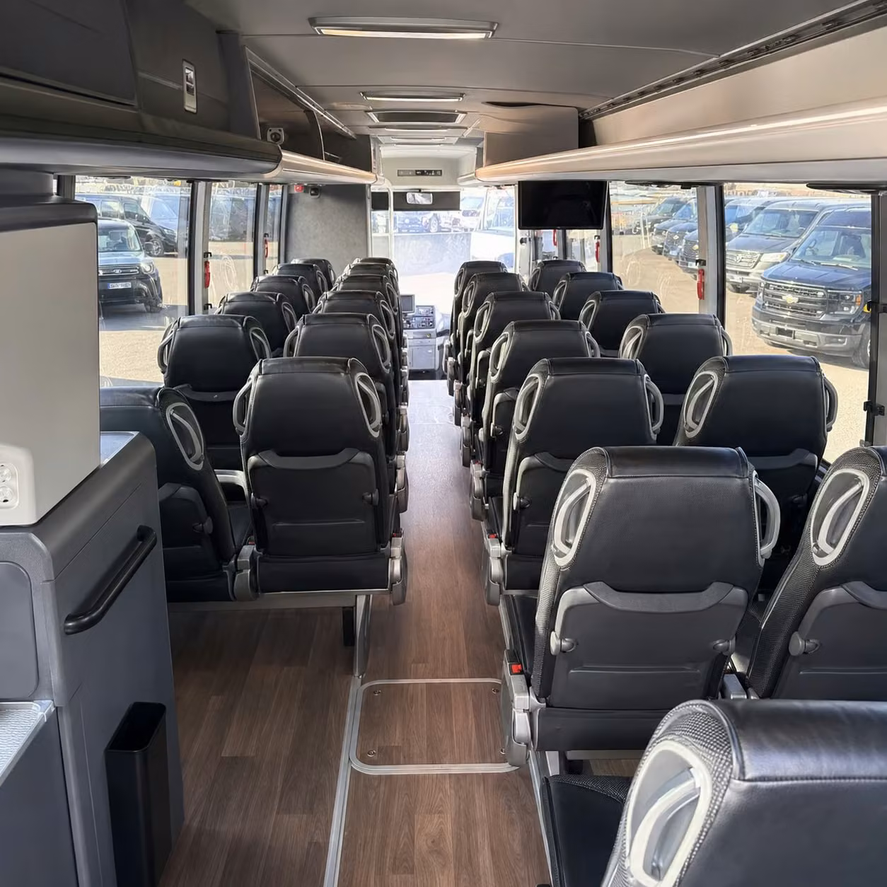 glendale charter bus inside