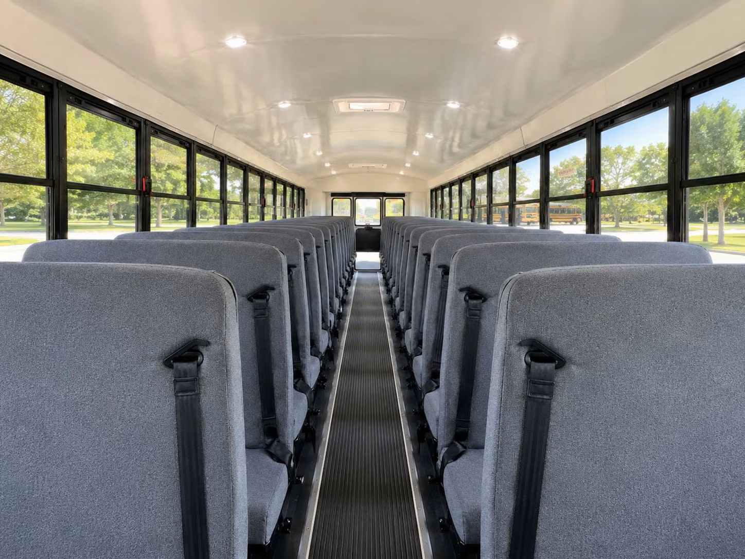 school bus inside